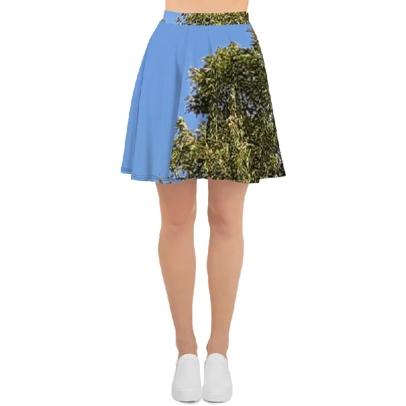 GG - Skater Skirt - Trees & Blue Sky wool skirt warm