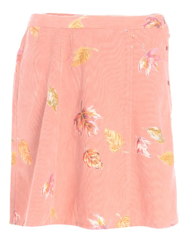 Label Shortened Corduroy Skirt cashmere skirt soft