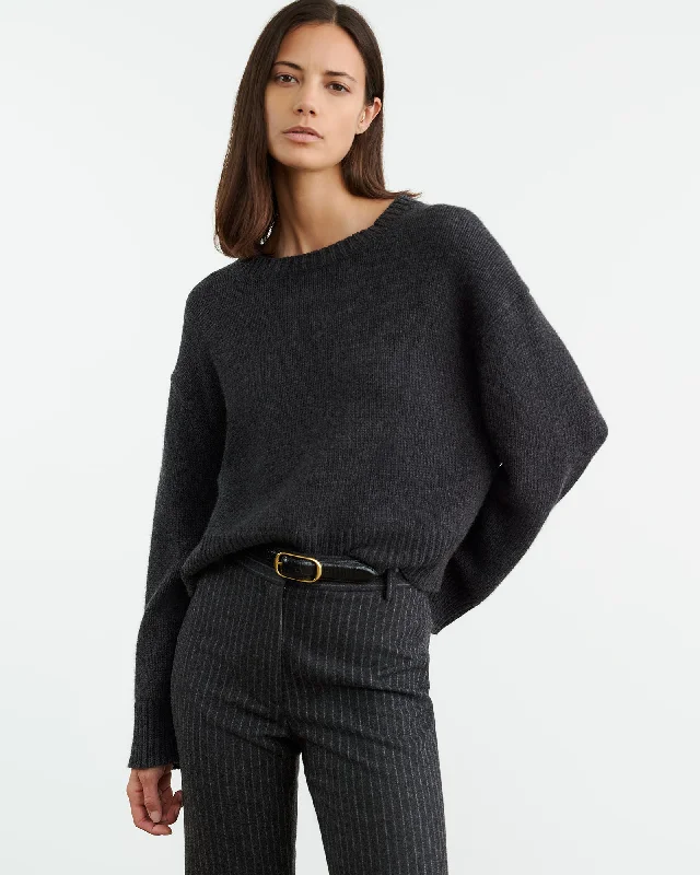 HAISLEY SWEATER Striped Floral Plaid