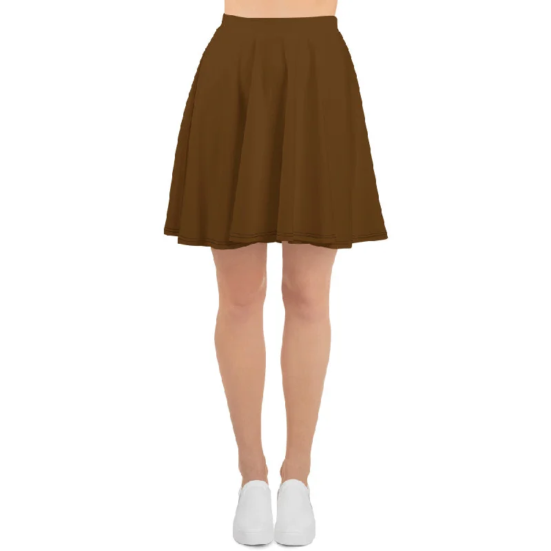 GG - Skater Skirt - Brown lace skirt feminine