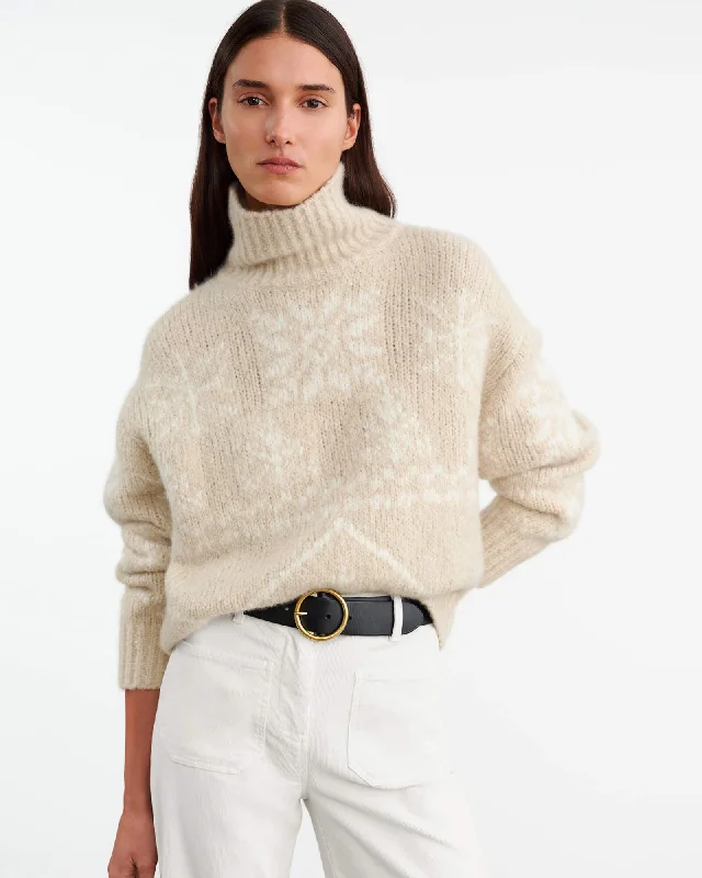 MEREDITH TURTLENECK SWEATER Open Front Closed Front Wrap Front