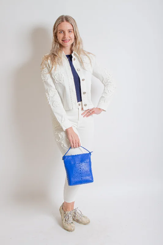 White Denim Jacket Chenille Jacket Brocade Jacket Lace Jacket