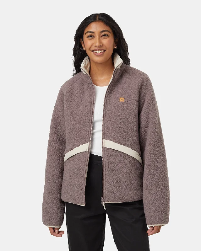 EcoLoft Reversible Short Jacket Notch Collar Jacket Peter Pan Collar Jacket Cowl Neck Jacket