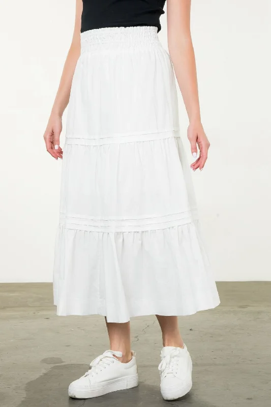 Alyssa Skirt | White boho skirt vibe