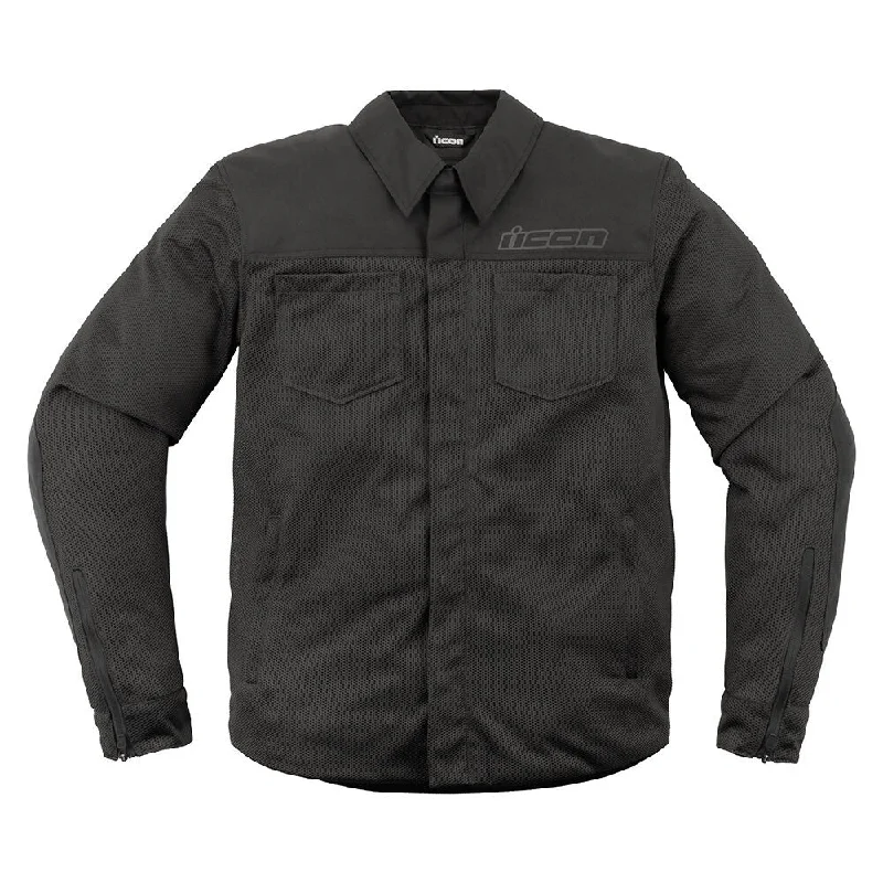 Upstate Mesh CE Jacket Stand-Up Collar Roll-Neck Collar Turtle Neck