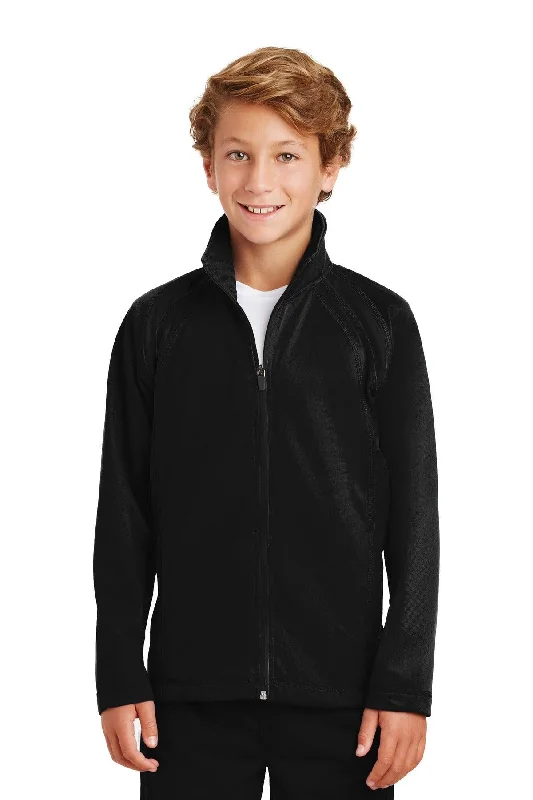 Sport-Tek Youth Tricot Track Jacket. YST90 Elasticated Jacket Padded Jacket Insulated Jacket
