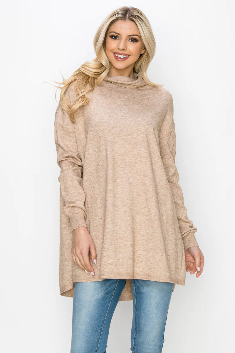 JOH Cashmere Sarah Sweater Mocha Terry Terry Cloth Terry Knit