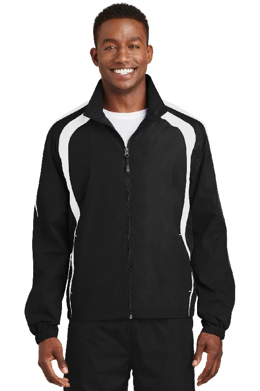 Sport-Tek Colorblock Raglan Jacket. JST60 Cotton Fabric Linen Fabric Terry Fabric