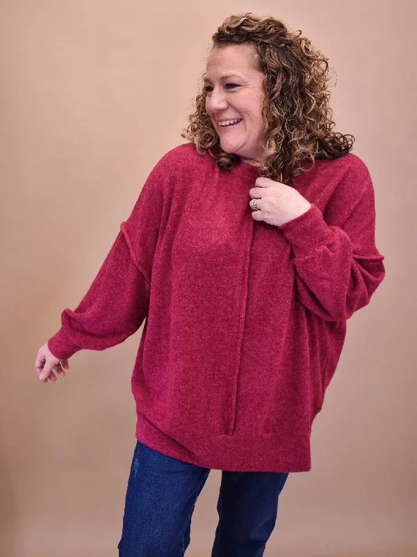 Perfect Example Brushed Melange Sweater Transparent Opaque Sheer