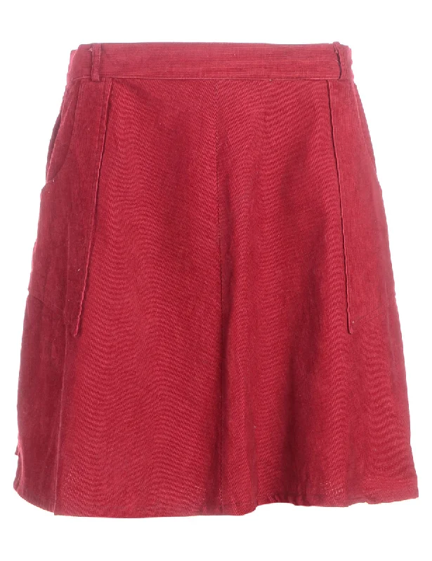 Label Shortened Corduroy Skirt corduroy skirt cozy