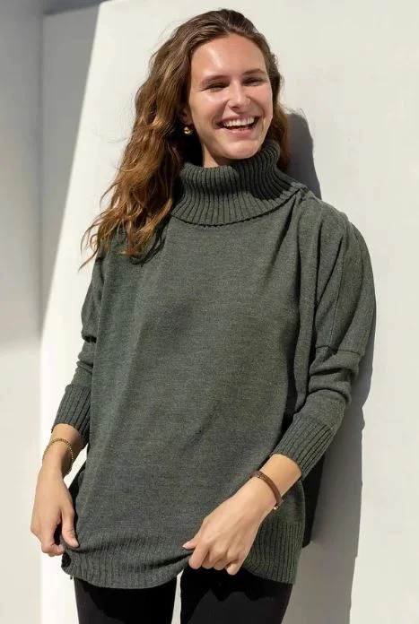 Mersea Catalina Turtleneck Sweater Hazel Faux Fur Fabric Real Fur Fabric Shearling Fabric
