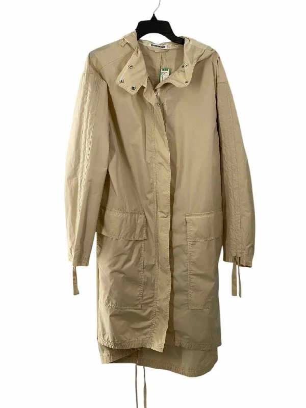 Elizabeth and James Size L light beige Jacket (Outdoor) Cotton Fabric Linen Fabric Terry Fabric