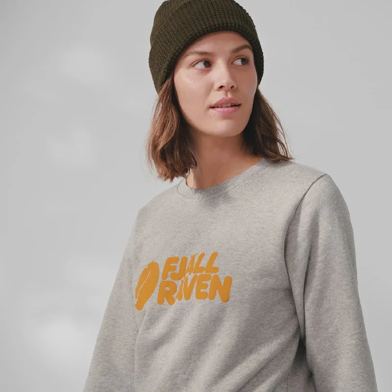 Fjallraven Logo Sweater Womens - Grey M Layered Multi-layer Single Layer
