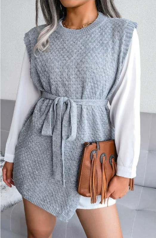 Sweater Shirt Dress Ribbed Striped Patterned