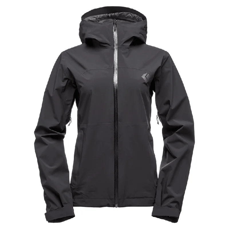 Black Diamond W Stormline Stretch Rain Jacket Insulated Jacket Fitted Jacket Loose Jacket