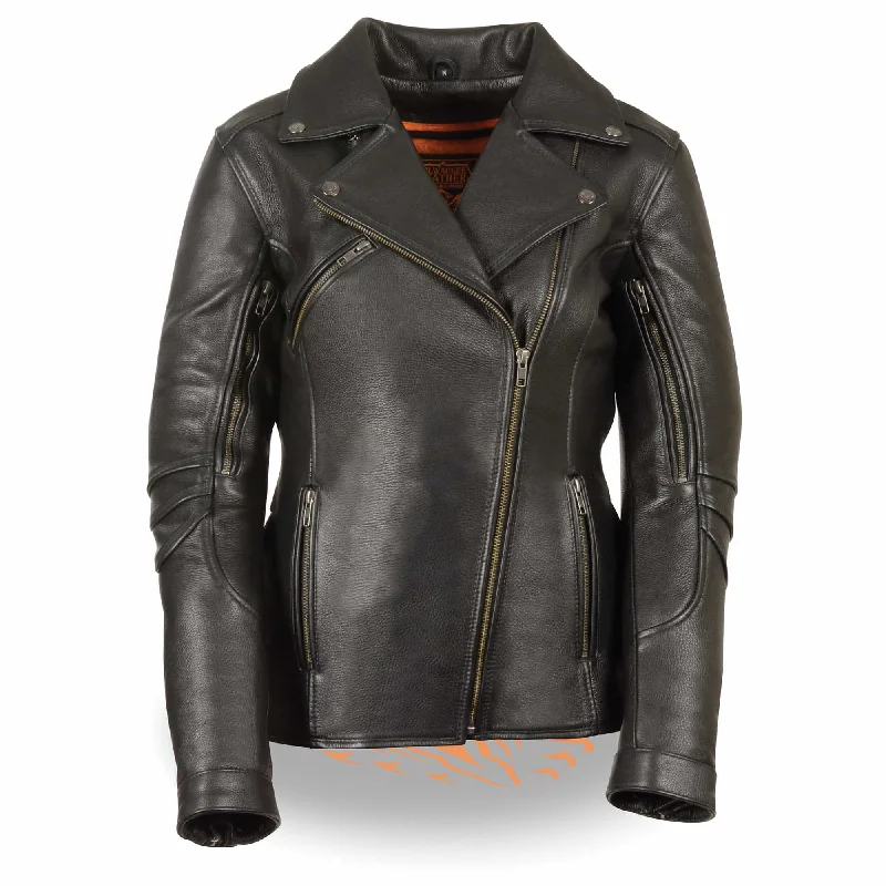 Ladies Classic Vented Goatskin Jacket Plaid Jacket Tartan Jacket Houndstooth Jacket