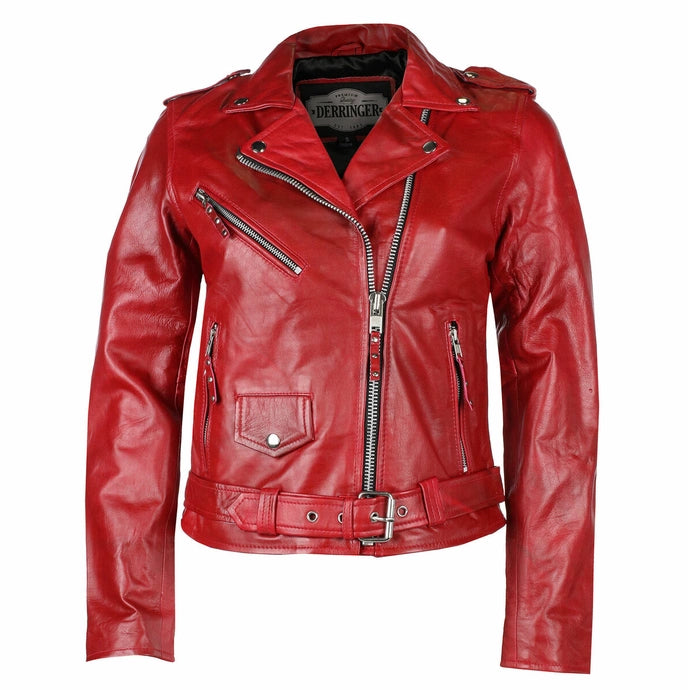 Ladies Derringer Jacket Red Appliqued Jacket Beaded Jacket Sequined Jacket