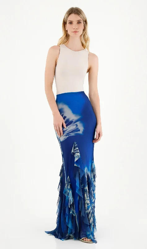 Oceanic Maxi Skirt denim skirt classic