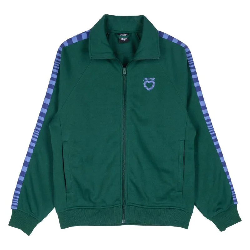 Santa Cruz Womens Jacket Oregon Track Top - Emerald Denim Jacket Leather Jacket Suede Jacket