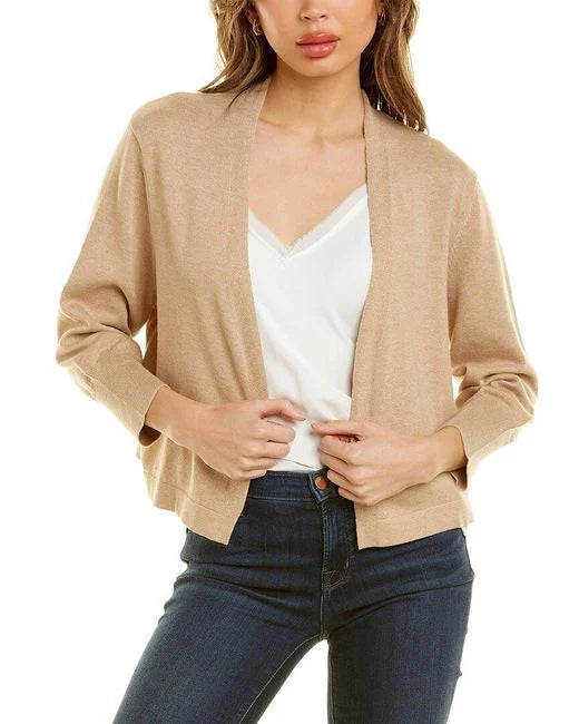 Jude Connally Priscilla Sweater Pima Cotton - Sable Chenille Brocade Lace
