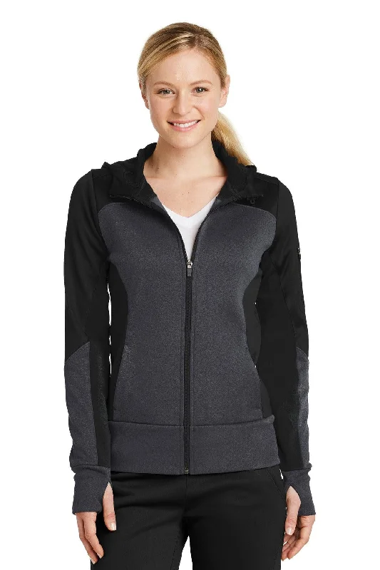 Sport-Tek Ladies Tech Fleece Colorblock Full-Zip Hooded Jacket. LST245 Faux Fur Jacket Real Fur Jacket Shearling Jacket