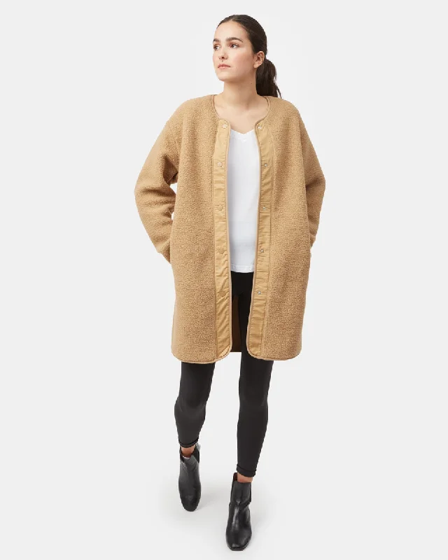 Ecoloft Longline Jacket Welt Pockets Slit Pockets Flap Pockets