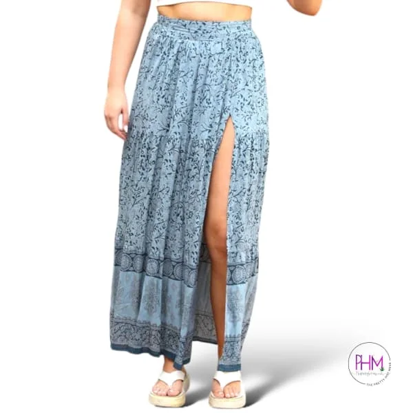 Gypsy Dreamer High Waisted Boho Maxi Skirt 🧿 cashmere skirt soft