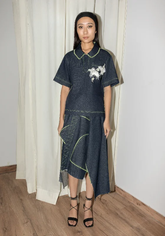 Broken Handkerchief Skirt high waist skirt