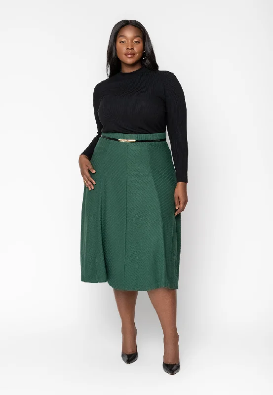 Kristy Skirt (Curve) linen skirt natural