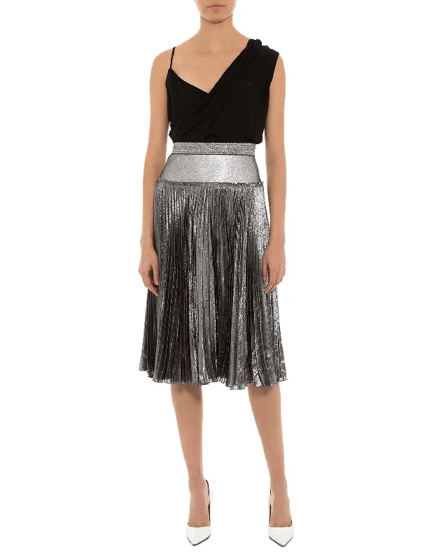 Pete Metallic Skirt cashmere skirt fine