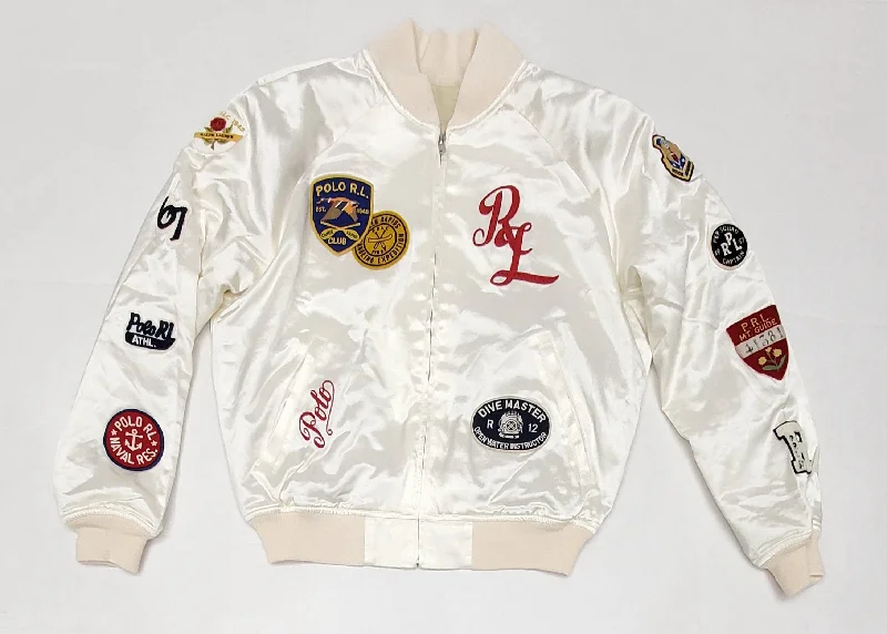 Nwt Polo Ralph Lauren Women's Satin Patches Jacket Jersey Jacket Tulle Jacket Batik Jacket Nwt Polo Ralph Lauren Women's Satin Patches Jacket Jersey Jacket Tulle Jacket Batik Jacket