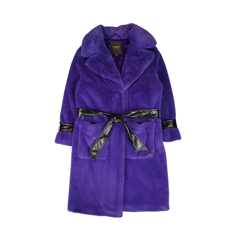 Freed Faux-Fur Jacket - Women's S/M Mesh Jacket Canvas Jacket Denim Jacket