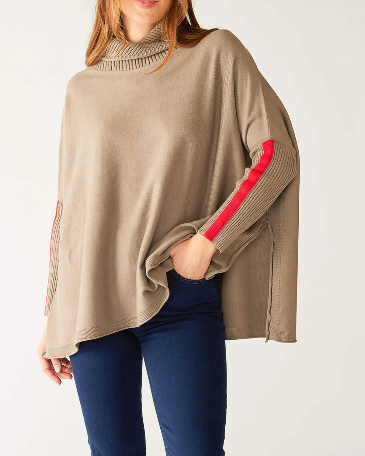 Mersea Newport Sweater Driftwood Machine Wash Dry Clean Hand Wash