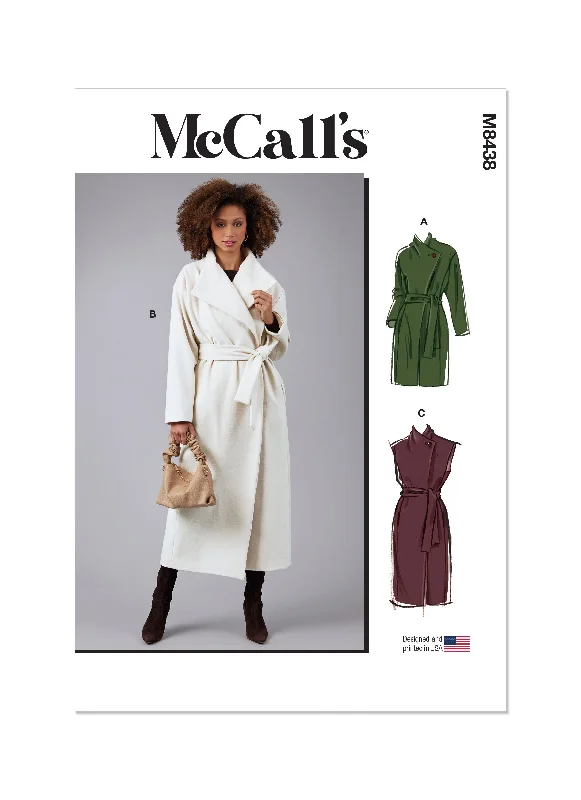 McCall's Pattern M8438 Misses' Jacket Denim Fabric Leather Fabric Suede Fabric