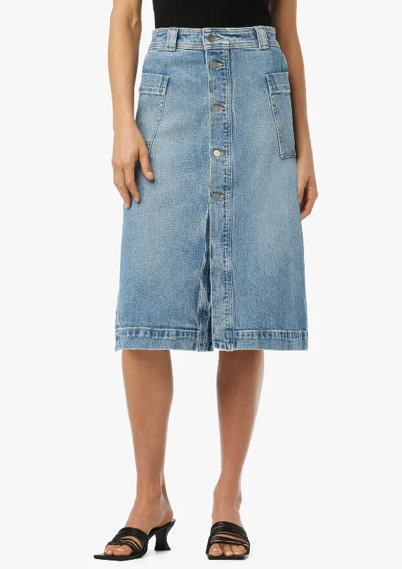 The Phoebe Patch Pocket Skirt chiffon skirt lightweight