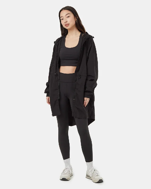 Recycled Nylon Long Jacket Fitted Jacket Loose Jacket Oversized Jacket