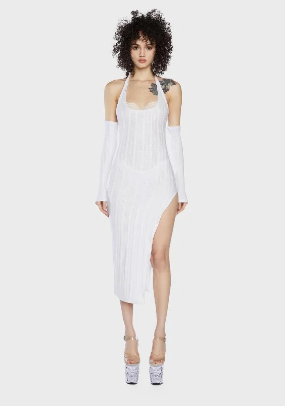Spotted Tonight Sweater Dress Machine Wash Dry Clean Hand Wash