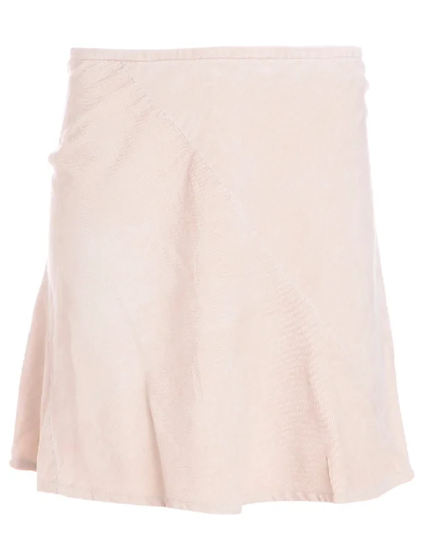 Label Shortened Corduroy Skirt leather skirt bold