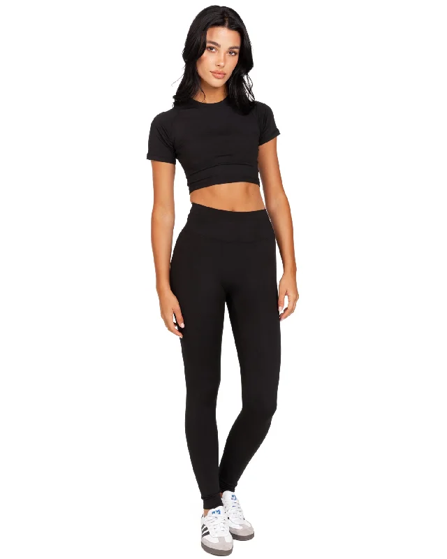 Aura Bonded Leggings - Black