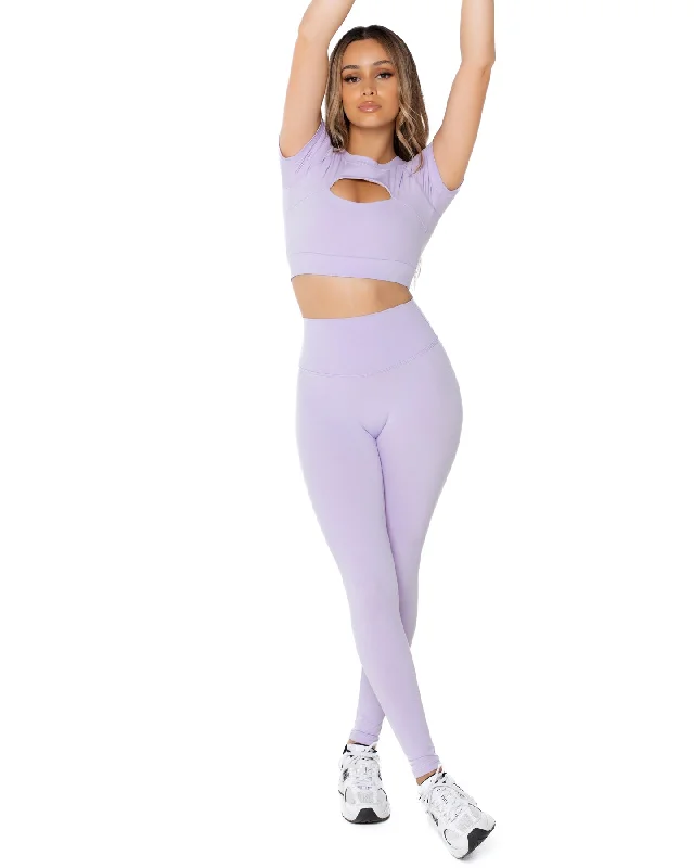 Aura Scrunch Leggings - Lilac