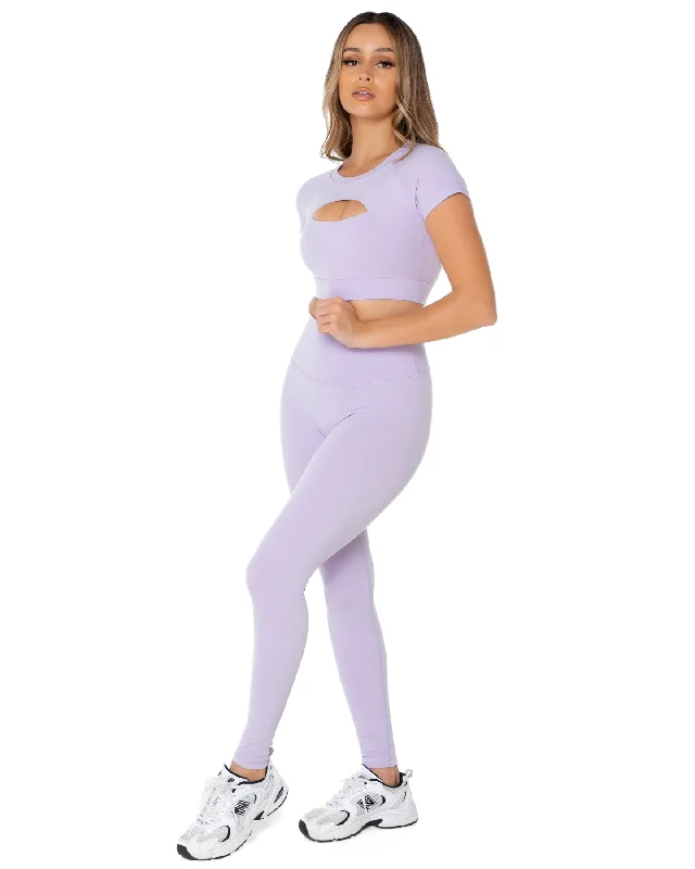 Aura Scrunch Leggings - Lilac