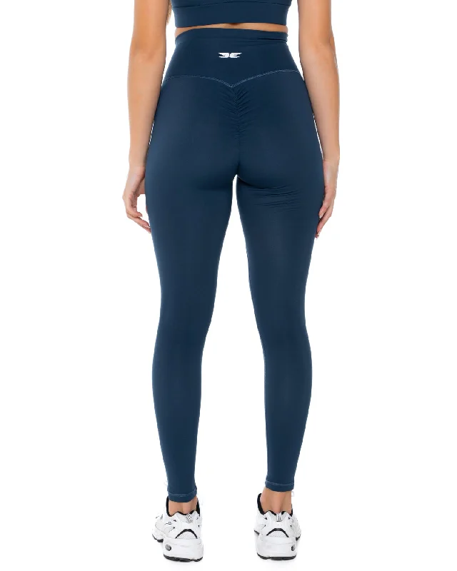 Aura Scrunch Leggings - Navy