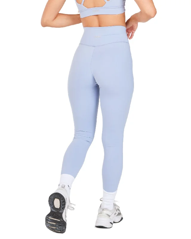 Cross Over Leggings - Blue Blizzard