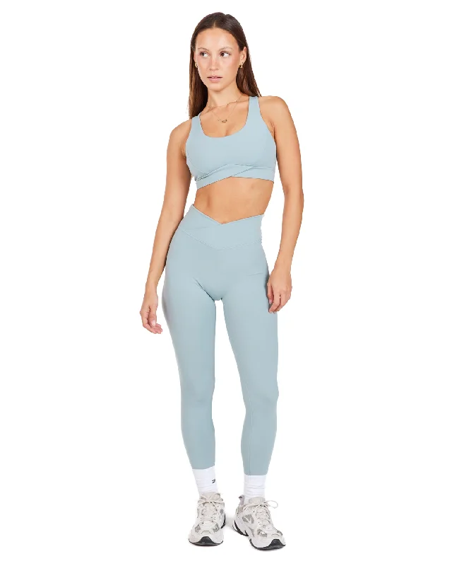 Cross Over Leggings - Sea Foam