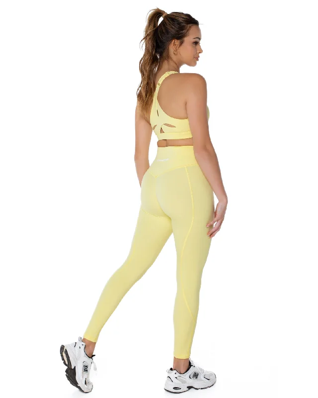 Curve Leggings - Soft Yellow