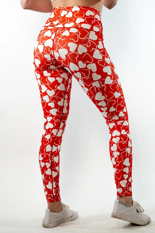 Limited Edition Candy Hearts Yoga Pants