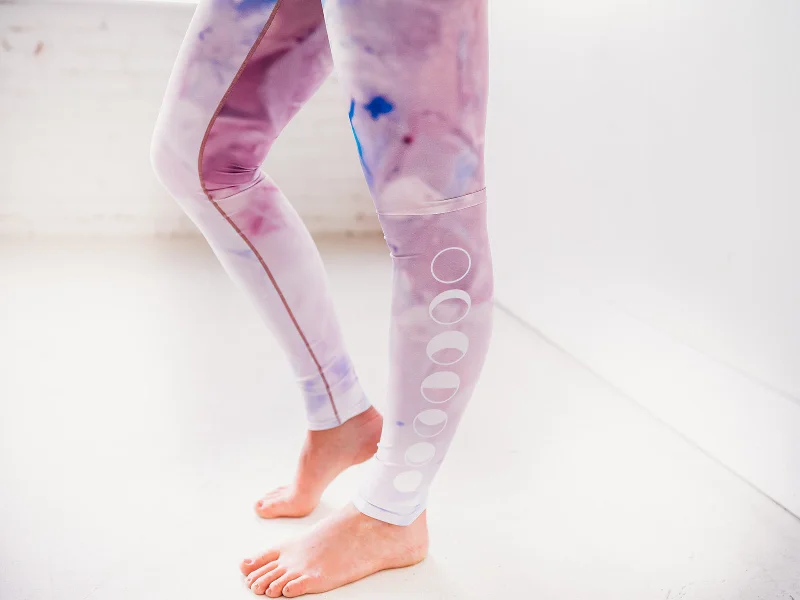 Pink Tie Dye Yoga Pants