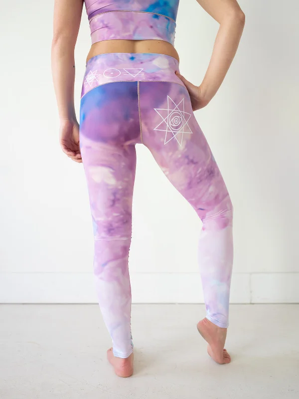 Pink Tie Dye Yoga Pants