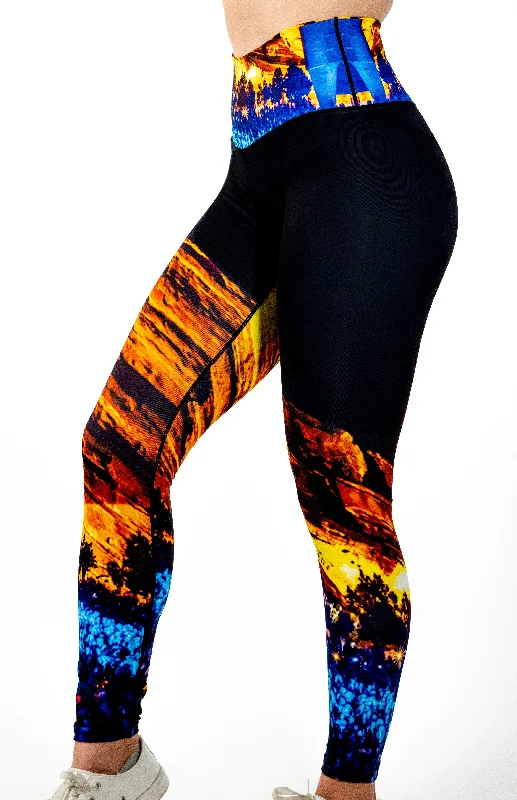 Red Rocks Concert Yoga Pants