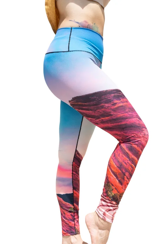 Red Rocks Sunrise Yoga Pants